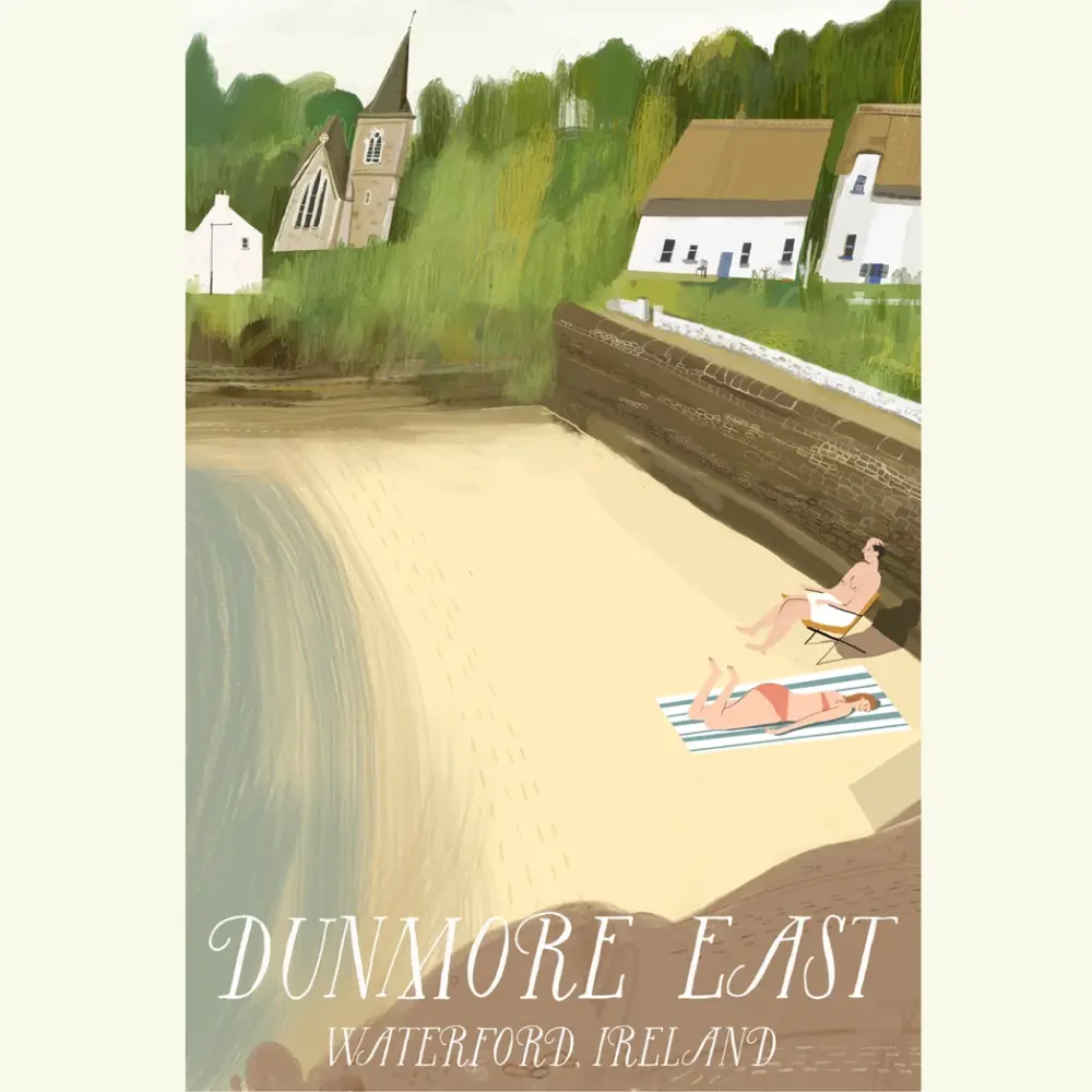 Dunmore East, Waterford, Beach, Ireland, Irish Art, Print, Artist, Conor Langton