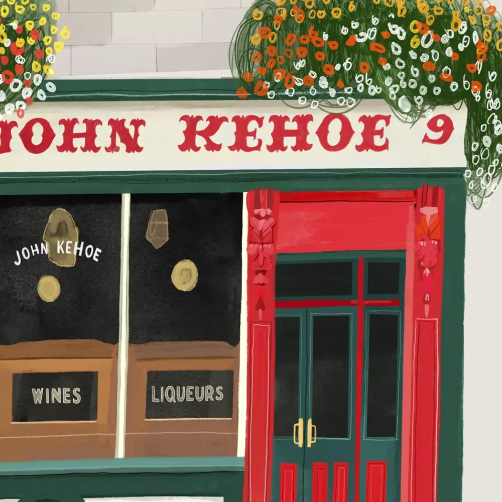 Kehoes, John Kehoe, Dublin, Pub, Guinness, Bar, Ireland, Irish Art, Print, Artist, Conor Langton
