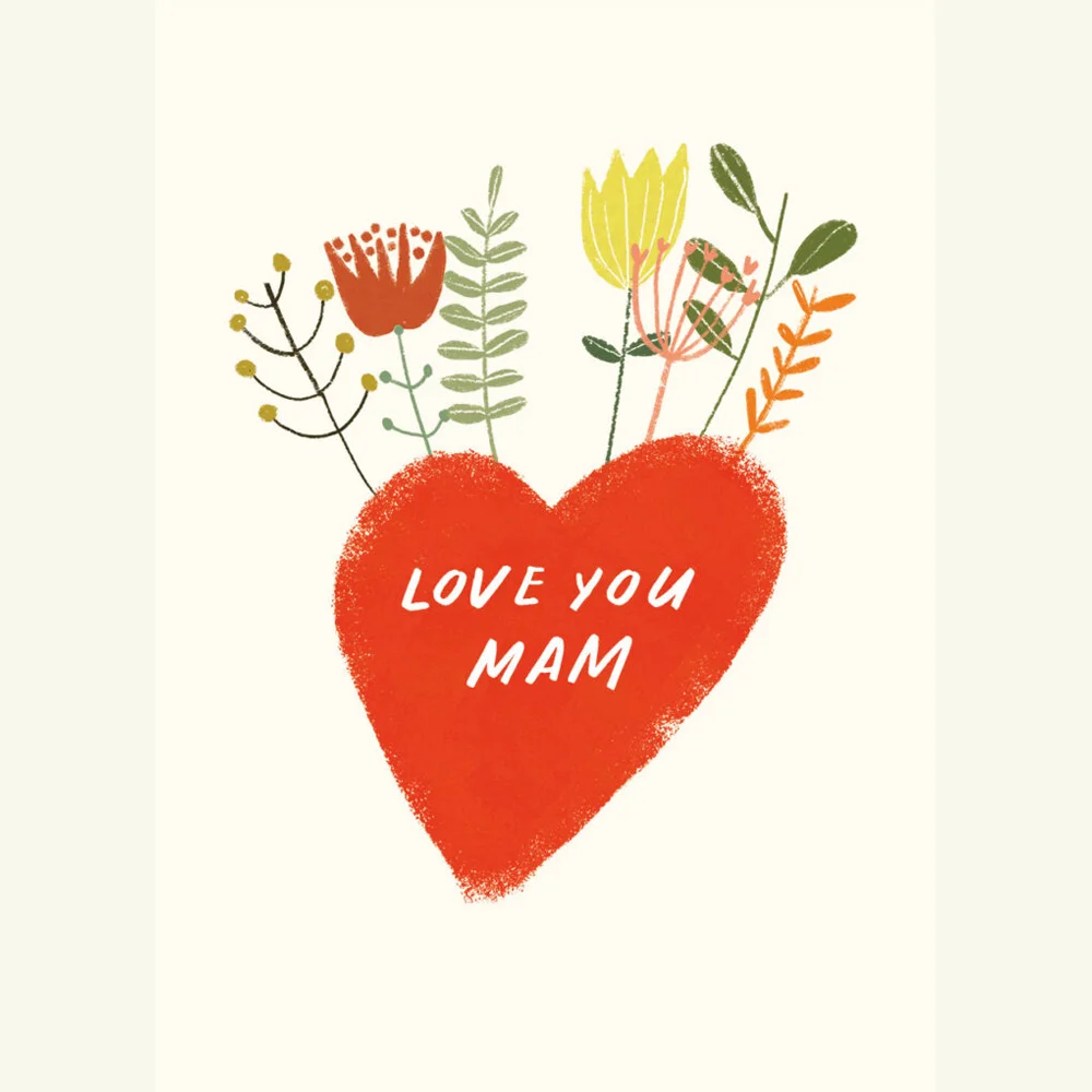 Love You Mam irish Greeting Cards Mothers Day Ireland