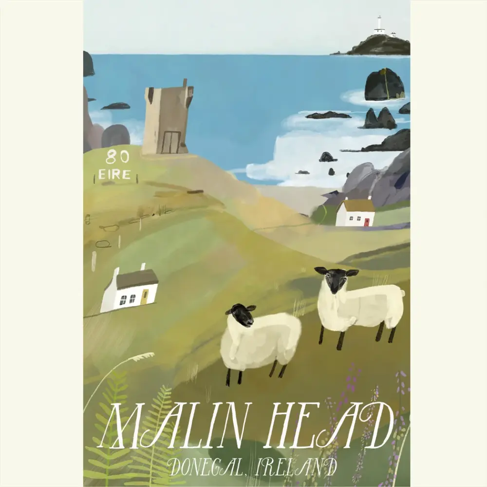 Malin Head, Donegal, Ireland, Irish Art, Landscapes of Ireland, Print, Artist