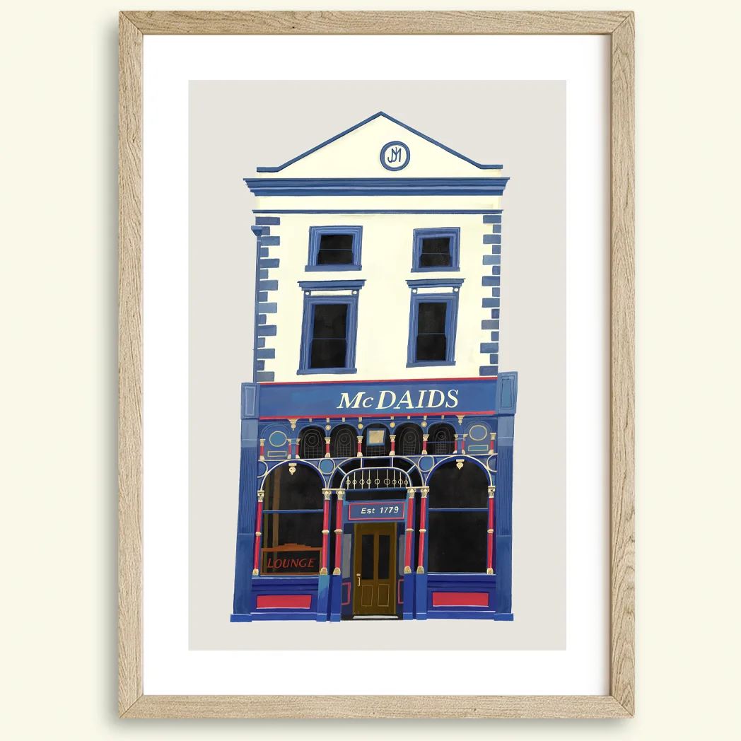 McDaids, Dublin, Pub, Guinness, Bar, Ireland, Irish Art, Print, Artist, Conor Langton