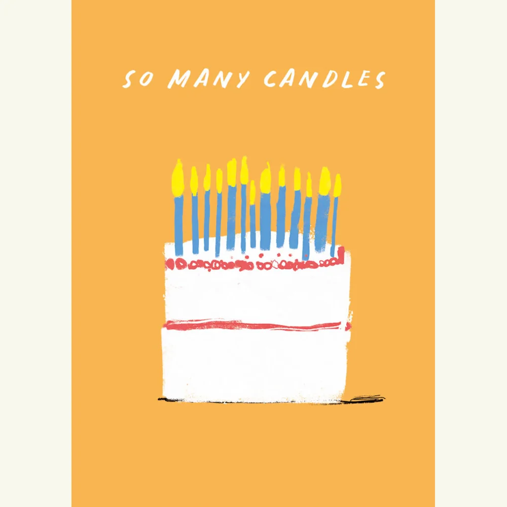 So Many Candles, Birthday Greeting Card, Made In Ireland, Irish Design