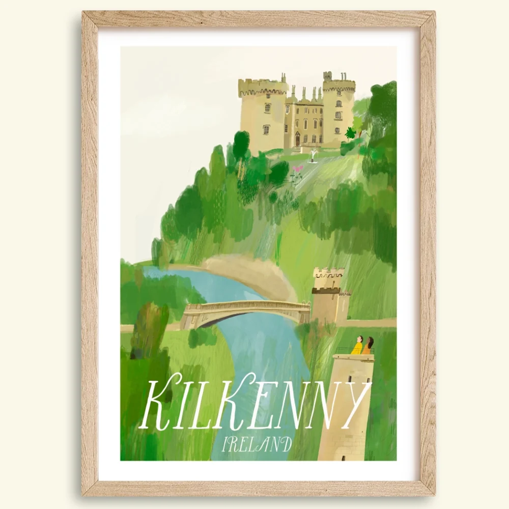 Painting of Kilkenny city by Irish artist Conor Langton