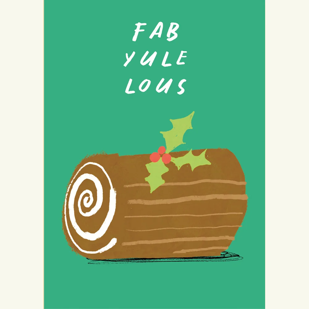 Fab Yule Lous, Christmas Card; Irish Design; Funny; Gild And Cage; Conor Langton; Folkster
