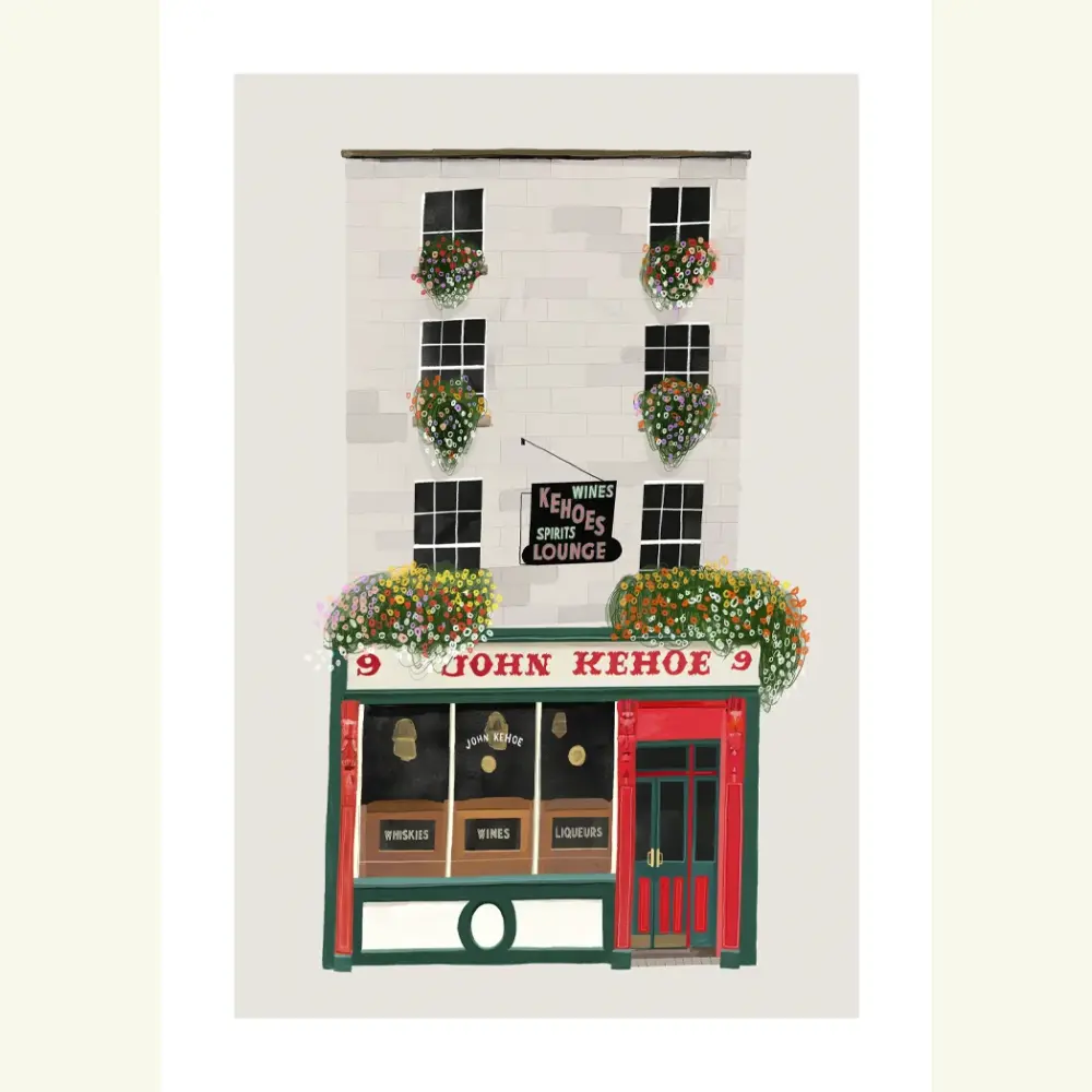Conor Langton | Prints of Dublin Pubs, Irish Landscapes & Greeting Cards 6 Kehoes Dublin no frame
