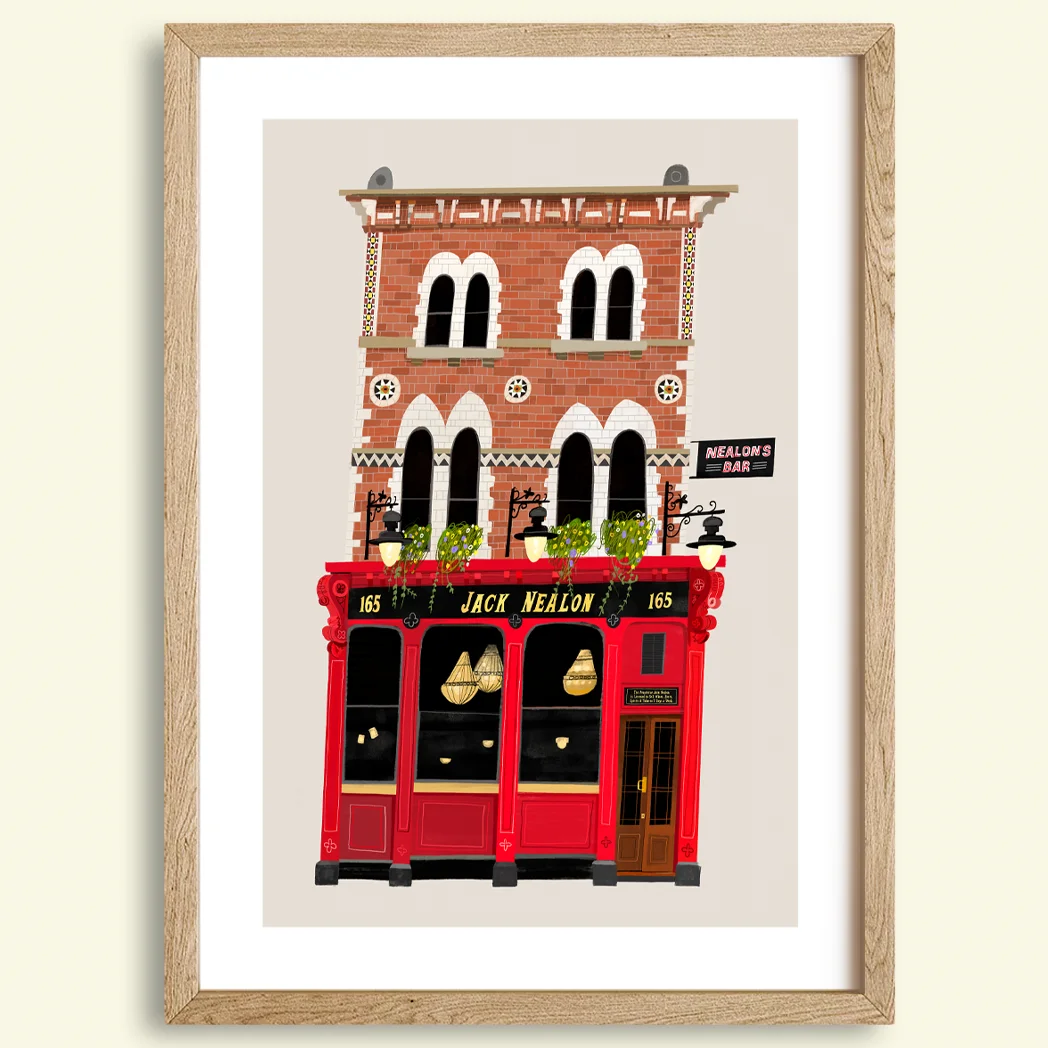 Jack Nealons, Nealon's, Pub, Bar, Dublin, Ireland, Capel Street, Art Print, Conor Langton, Dublin Pubs, Guinness