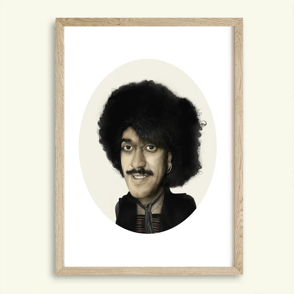 Phil Lynott Thin Lizzy Art Portrait 1