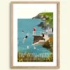 the Guillamene; swimming spot; Tramore; Waterford; art print; coastal art; Irish landscape; swimming cove; coastal scenery; Irish art; Conor Langton