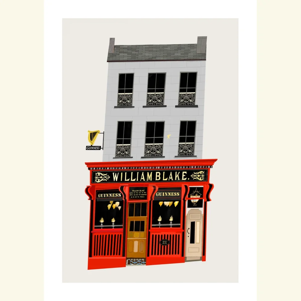 Blake's of the Hollow Enniskillen pub print, unframed